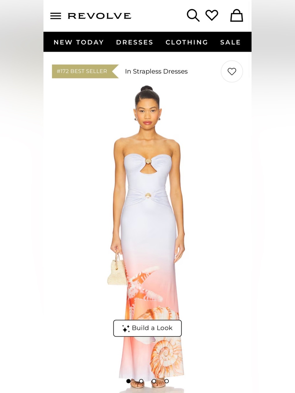 Runway The Label Ocean Shell Gown